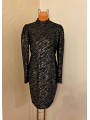 Rochie bodycon pe gat cu imprimeu stralucitor Orsay