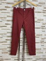 Pantaloni elastici talie inalta in carouri Zara